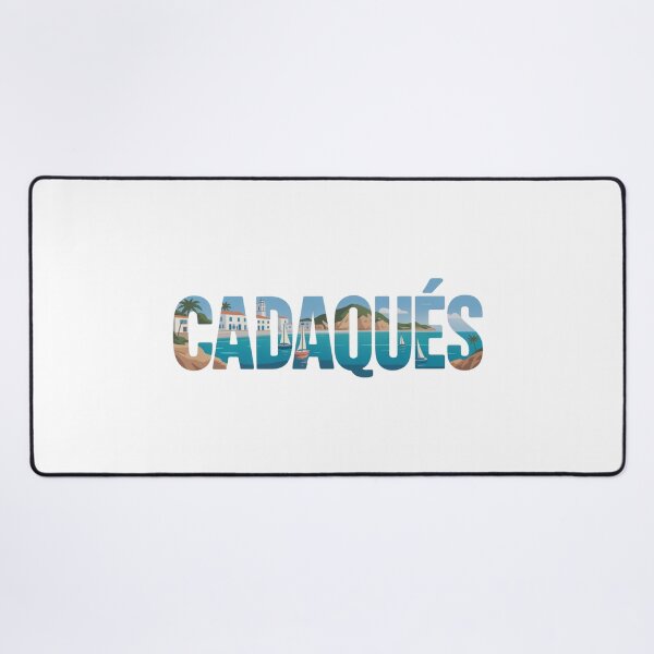 Item preview, Cadaqués Spain Coastal Typography – Scenic Seaside Town in Vector Art designed and sold by CircinusStore.