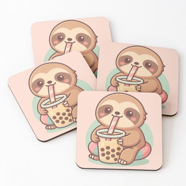 Item preview, Boba Time Sloth designed and sold by Zenvo.