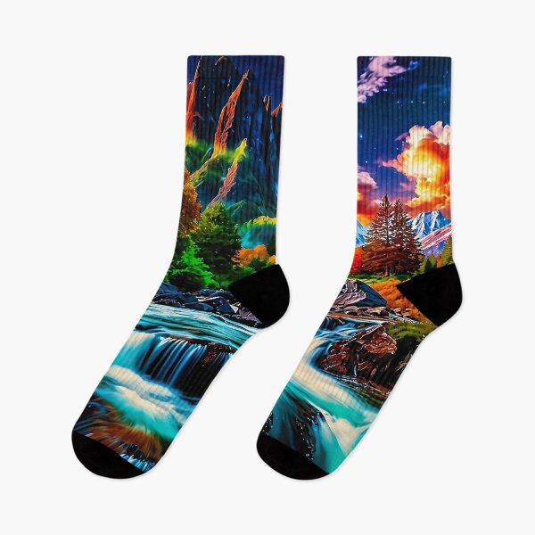 Item preview, Rushing river beneath the Milky Way designed and sold by PixelParadies.