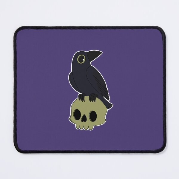 Item preview, A cute crow sitting on a skull designed and sold by StickySmiles.