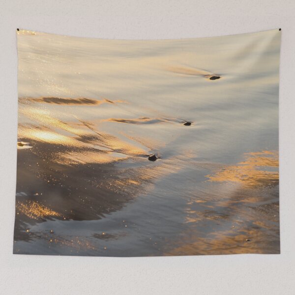 Item preview, Glossy Sunlit Abstract of Rippled Sand and Pebbles designed and sold by Georgia Mizuleva.