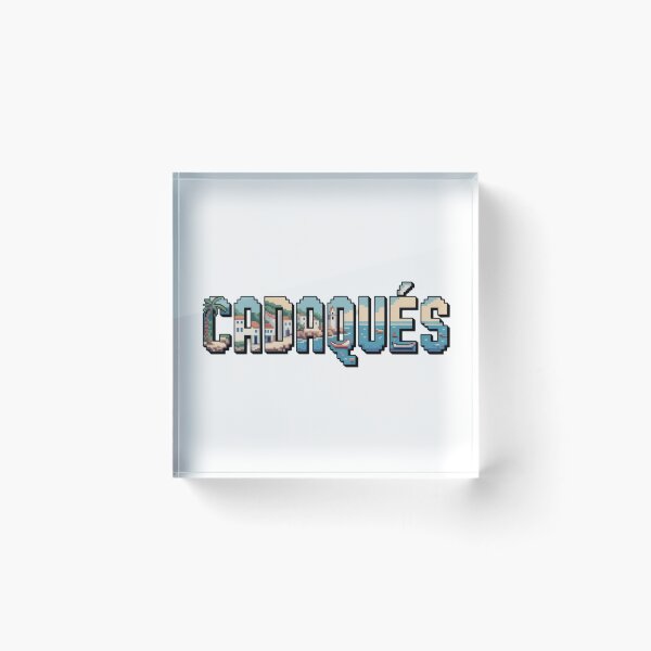 Item preview, Cadaqués Spain Pixel Art – Retro Coastal Town Design designed and sold by CircinusStore.