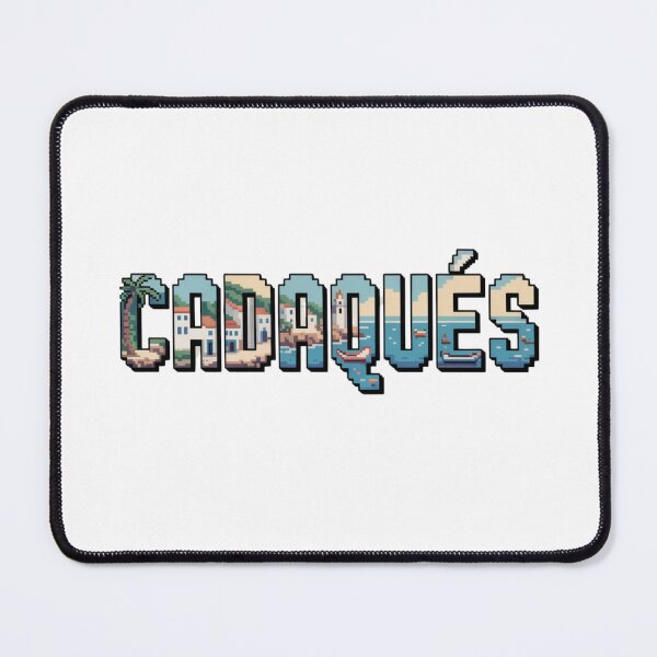 Item preview, Cadaqués Spain Pixel Art – Retro Coastal Town Design designed and sold by CircinusStore.