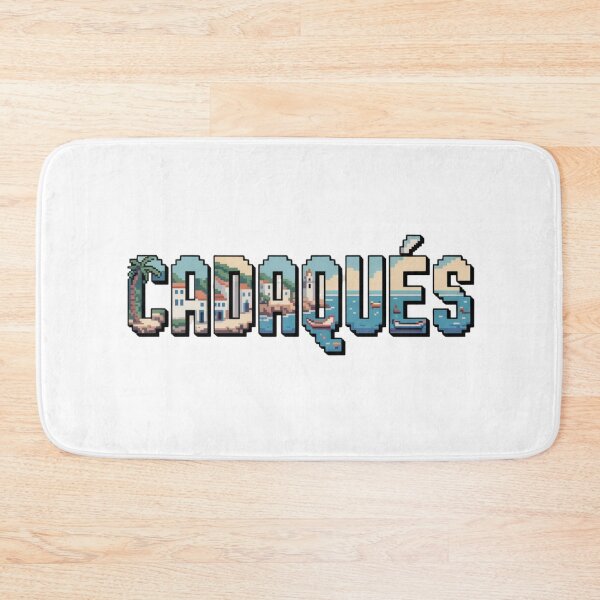 Item preview, Cadaqués Spain Pixel Art – Retro Coastal Town Design designed and sold by CircinusStore.