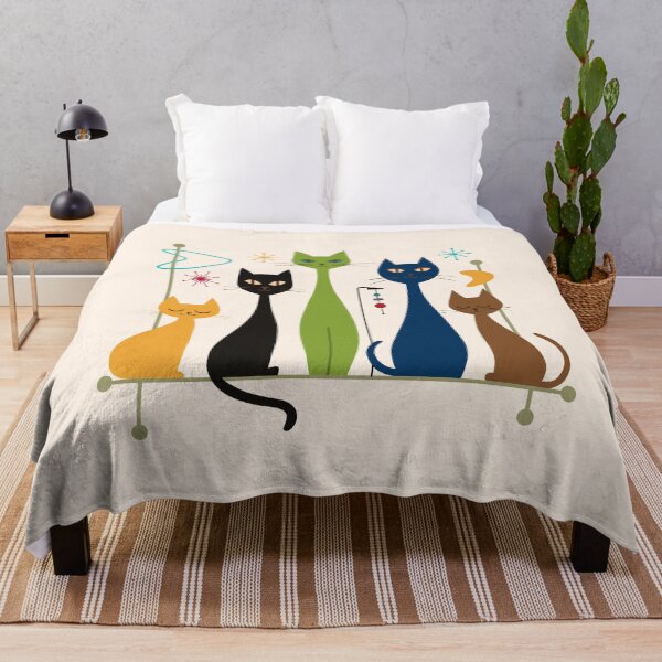 Item preview, Retro Mid-Century Modern Cats 50s 60s Style designed and sold by gogo-jr.