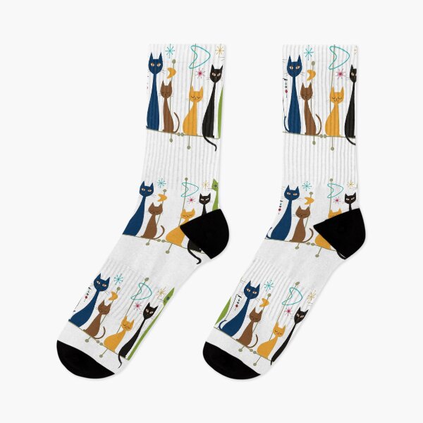 Item preview, Retro Mid-Century Modern Cats 50s 60s Style designed and sold by gogo-jr.