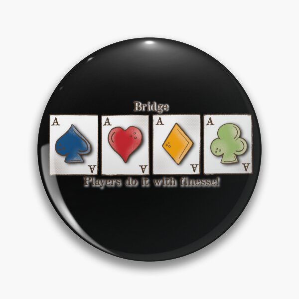 Item preview, Contract Bridge, bridge players do it with finesse , card game, ace of spades, hearts, diamonds, clubs designed and sold by DebbieJoyArt.