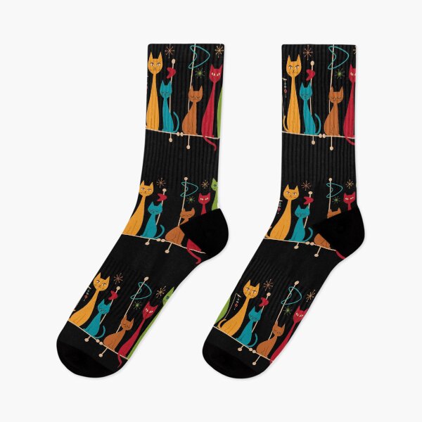 Item preview, Retro Mid-Century Modern Cats 50s 60s Style designed and sold by gogo-jr.