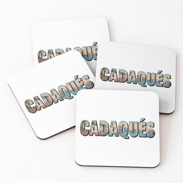 Item preview, Cadaqués Spain Sunset View – Coastal Vector Typography designed and sold by CircinusStore.