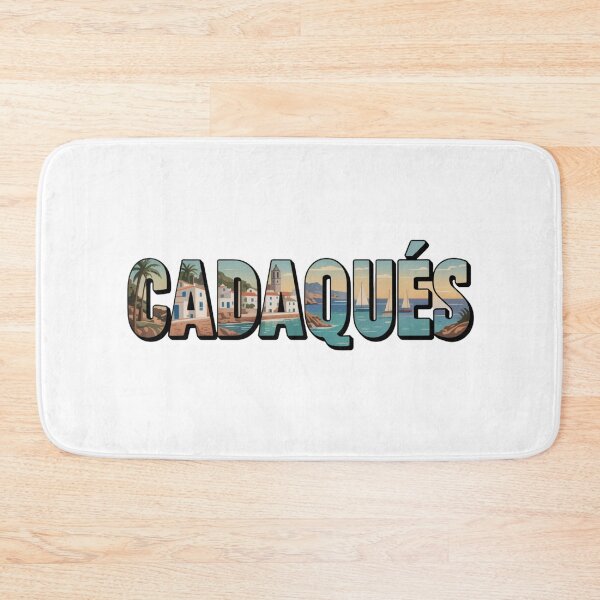 Item preview, Cadaqués Spain Sunset View – Coastal Vector Typography designed and sold by CircinusStore.