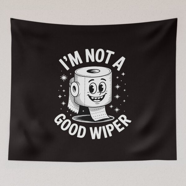 Item preview, Embarrassing I'm Not a Good Wiper Toilet Paper Humor designed and sold by sheenmi.