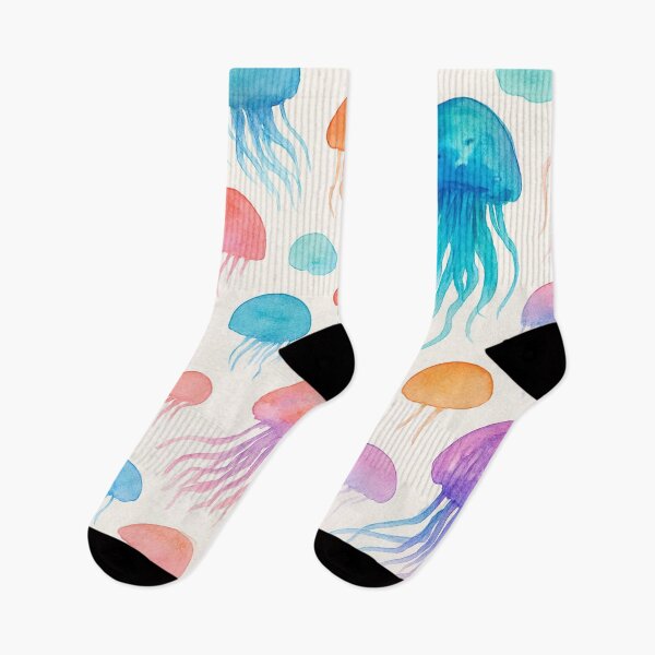 Item preview, Glowing jellyfish in watercolor designed and sold by Sigtrix.