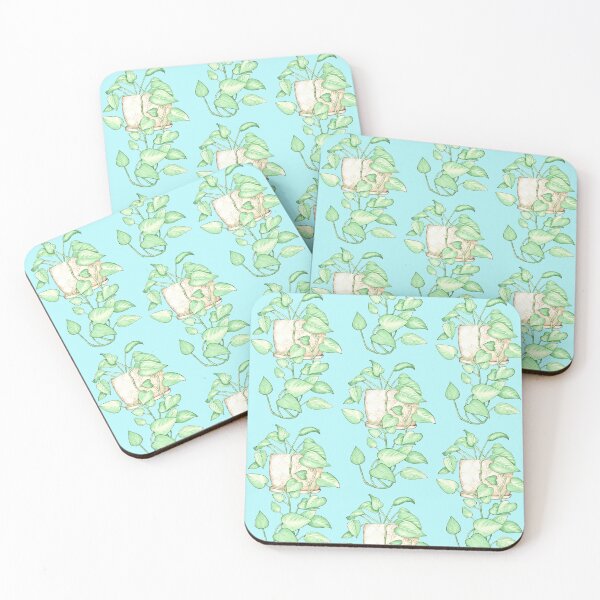 Item preview, Hearts & Vines: AquaMarine Pothos designed and sold by Florencia Harris.