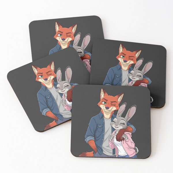 Item preview,  Nick & Judy Together - Furry Relationship Artwork designed and sold by StudioJohan.