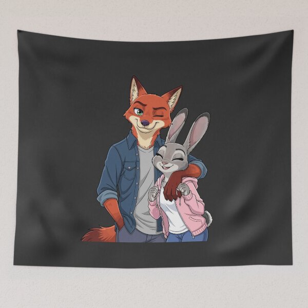 Item preview,  Nick & Judy Together - Furry Relationship Artwork designed and sold by StudioJohan.