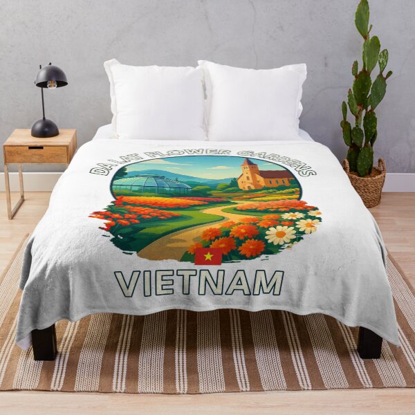 Item preview, Da Lat Flower Gardens Da Lat Vietnam - Iconic Asia Landmark Travel vacation destination souvenir art designed and sold by inkNext.