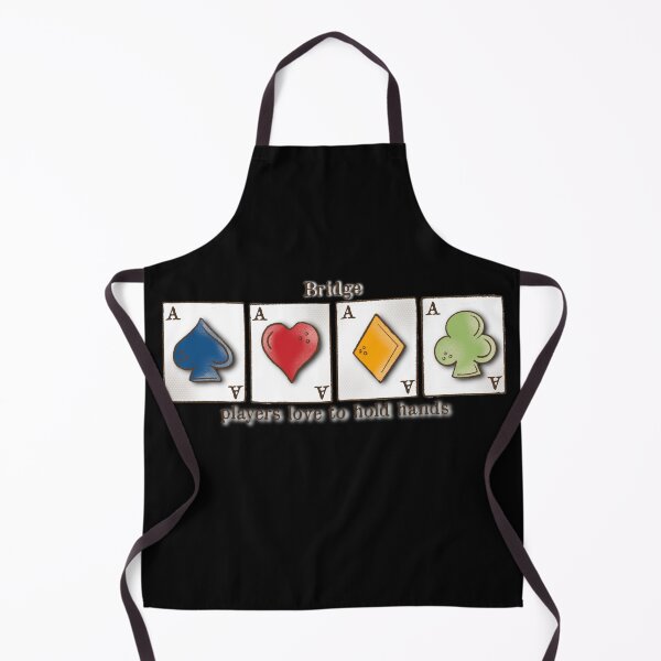 Item preview, Contract Bridge, bridge players love to hold hands, card game, ace of spades, hearts, diamonds, clubs designed and sold by DebbieJoyArt.