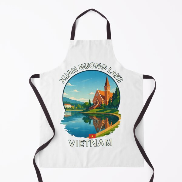 Item preview, Xuan Huong Lake Da Lat Vietnam - Iconic Asia Landmark Travel vacation destination souvenir art designed and sold by inkNext.