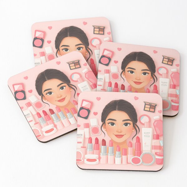 Item preview, Girl with cosmetic products  designed and sold by Tanu Biswas.