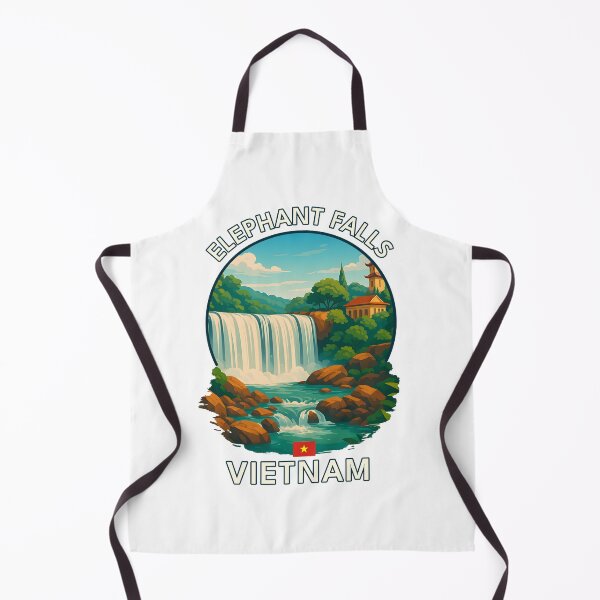 Item preview, Elephant Falls Da Lat Vietnam - Iconic Asia Landmark Travel vacation destination souvenir art designed and sold by inkNext.