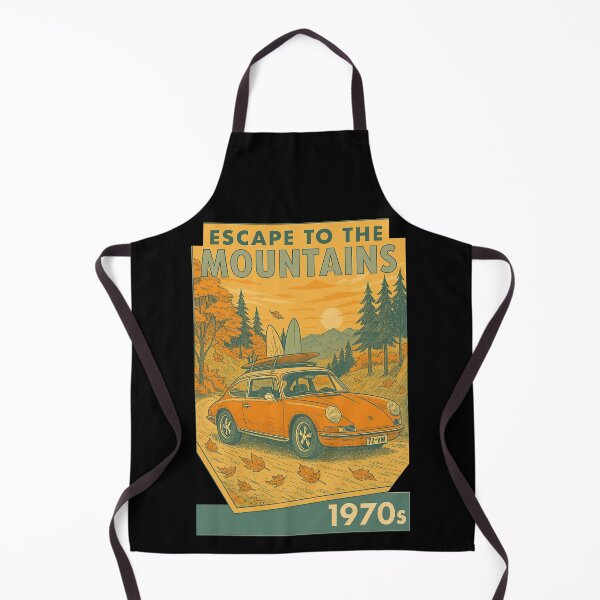 Item preview, Beautiful Mountain Escape – Porsche Autumn Journey designed and sold by RetroPrints9.