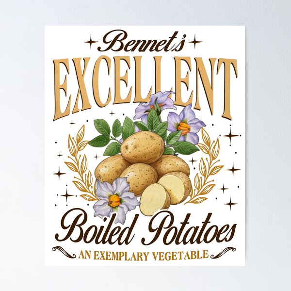 Item preview, Bennet’s Excellent Boiled Potatoes Pride and Prejudice Inspired  designed and sold by DakirooStudio.