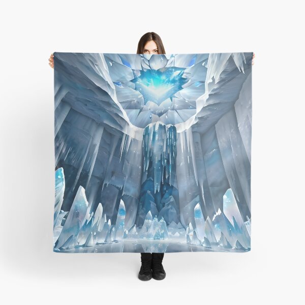 Item preview, Crystal Ice Cavern – Majestic Frozen Fantasy Landscape designed and sold by ArtscapeProductions.