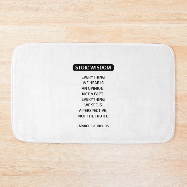 Item preview, Stoic Philosophy Quotes - Everything we hear is an opinion, not a fact. Everything we see is a perspective, not the truth - Marcus Aurelius designed and sold by Inspirationmotivation.