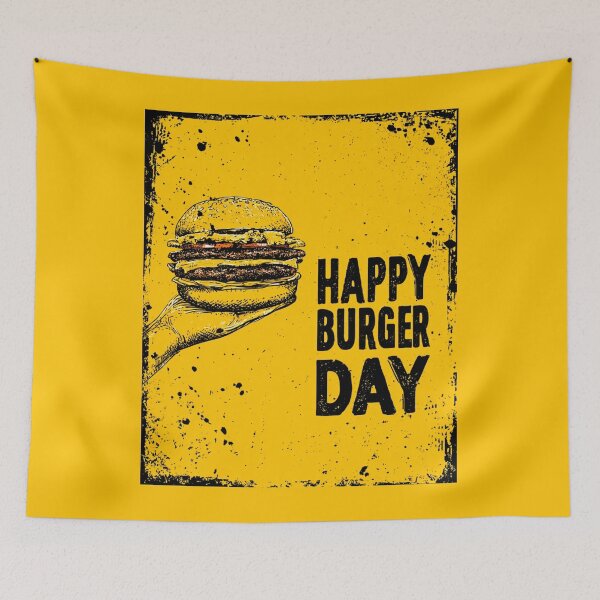 Item preview, Happy Burger Day  designed and sold by StudioRedKoala.