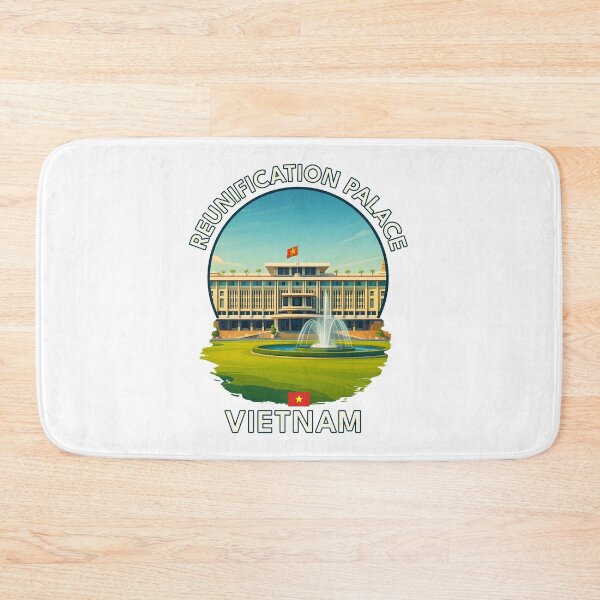 Item preview, Reunification Palace HCMC Vietnam - Iconic Asia Landmark Travel vacation destination souvenir art designed and sold by inkNext.