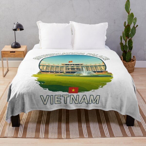 Item preview, Reunification Palace HCMC Vietnam - Iconic Asia Landmark Travel vacation destination souvenir art  designed and sold by inkNext.
