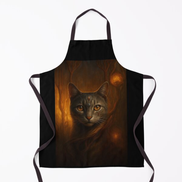 Item preview, Mystic Warrior Cat – Fantasy Feline Portrait in Enchanted Forest designed and sold by CarmelCay.
