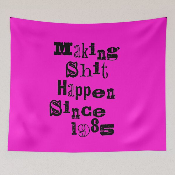 Item preview, Making Shit Happen Since 1985 | Funny Birthday Gift | Vintage Typography Shirt T-Shirt designed and sold by Zeppy.