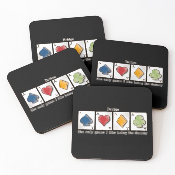 Item preview, Contract Bridge, only game I enjoy being dummy, card game, ace of spades, hearts, diamonds, clubs designed and sold by DebbieJoyArt.