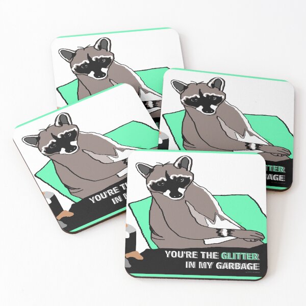 Item preview, The Glitter In My Life Racoon designed and sold by kristalcurt.