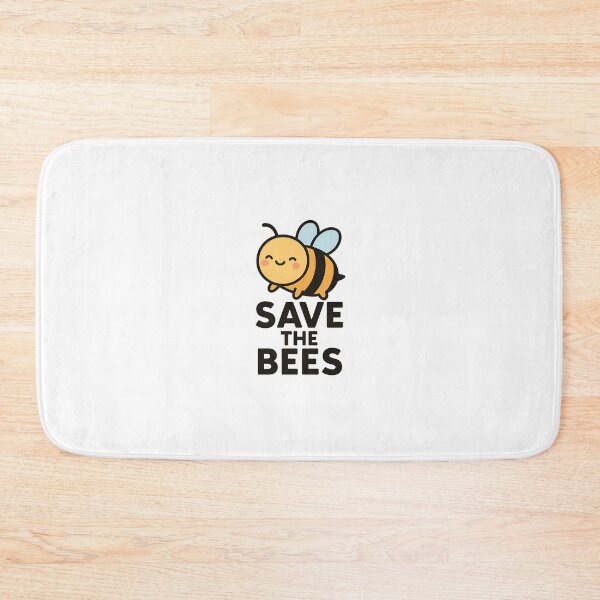 Item preview, Save the Bees – Cute Kawaii Bee Illustration designed and sold by VDekDesigns.