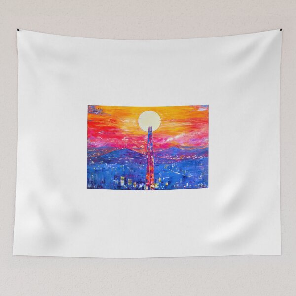 Item preview, Lotte World Tower at Sunset designed and sold by Natalia_Shchip.