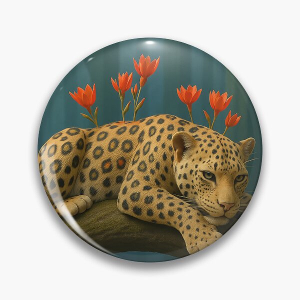 Item preview, Leopard with Blooming Dreams designed and sold by CarmelCay.
