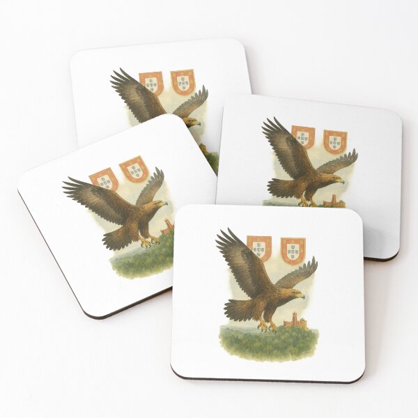 Item preview, Majestic Portuguese Golden Eagle – Watercolor Art designed and sold by Rootugal.