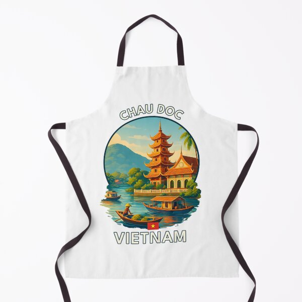 Item preview, Chau Doc An Giang Vietnam - Iconic Asia Landmark Travel vacation destination souvenir art  designed and sold by inkNext.