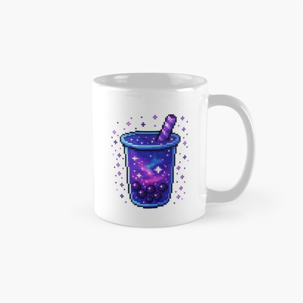 Item preview, Galaxy Boba Tea Pixel Art – Cosmic Drink with Sparkles designed and sold by retro_pixel.