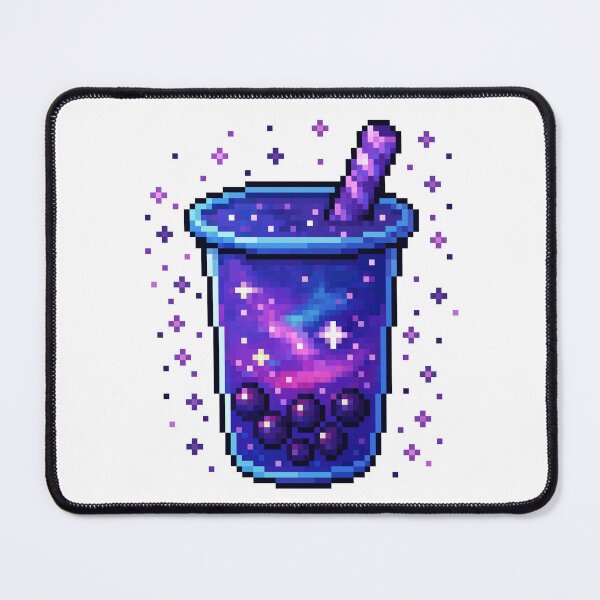 Item preview, Galaxy Boba Tea Pixel Art – Cosmic Drink with Sparkles designed and sold by retro_pixel.
