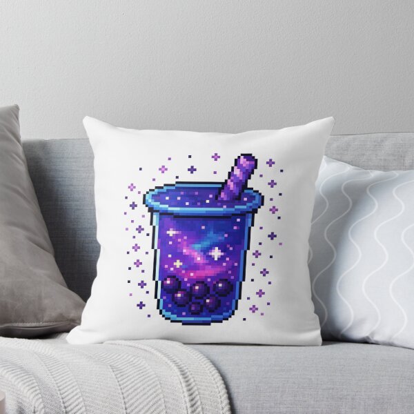 Item preview, Galaxy Boba Tea Pixel Art – Cosmic Drink with Sparkles designed and sold by retro_pixel.