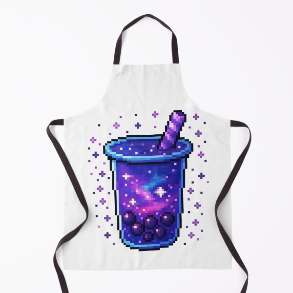 Item preview, Galaxy Boba Tea Pixel Art – Cosmic Drink with Sparkles designed and sold by retro_pixel.