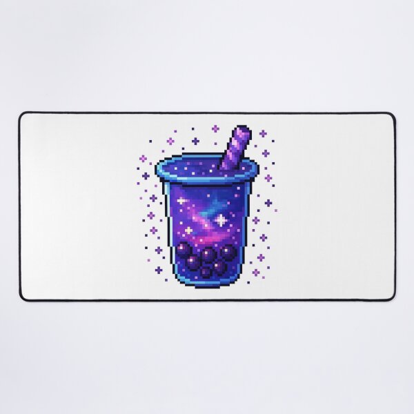 Item preview, Galaxy Boba Tea Pixel Art – Cosmic Drink with Sparkles designed and sold by retro_pixel.