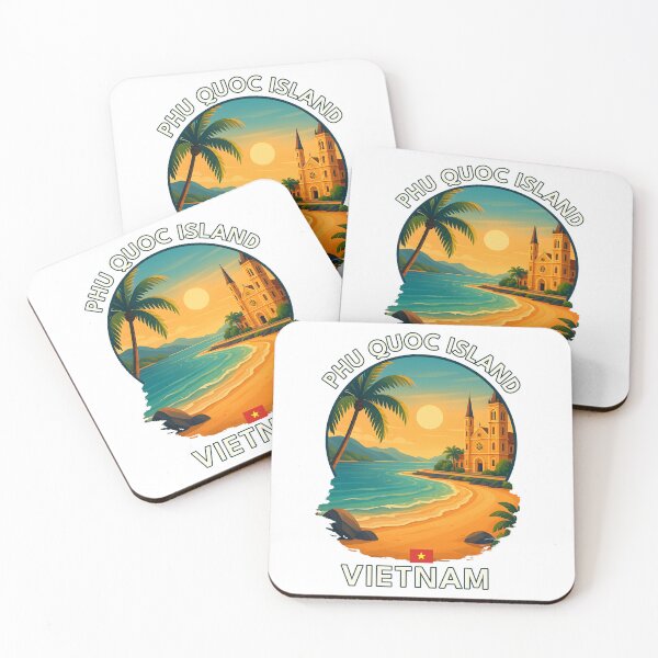 Artikelvorschau, Insel Phu Quoc, Kien Giang, Vietnam – ikonisches Wahrzeichen Asiens, Reise- und Urlaubsziel, Souvenirkunst entworfen und verkauft von inkNext.