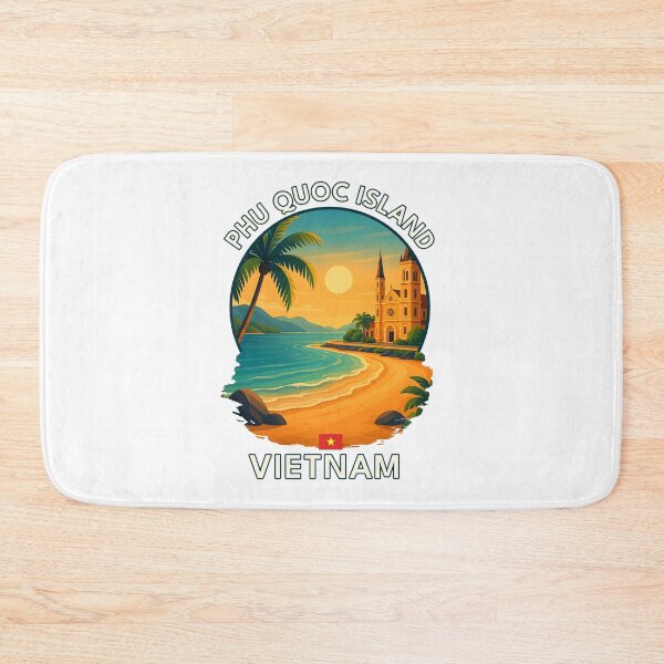 Item preview, Phu Quoc Island Kien Giang Vietnam - Iconic Asia Landmark Travel vacation destination souvenir art  designed and sold by inkNext.