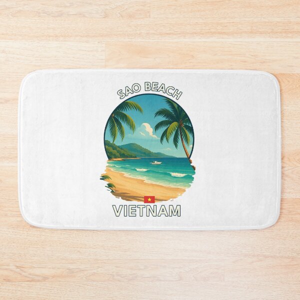 Item preview, Sao Beach Phu Quoc Vietnam - Iconic Asia Landmark Travel vacation destination souvenir art  designed and sold by inkNext.