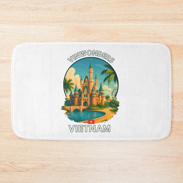 Item preview, VinWonders Phu Quoc Vietnam - Iconic Asia Landmark Travel vacation destination souvenir art  designed and sold by inkNext.