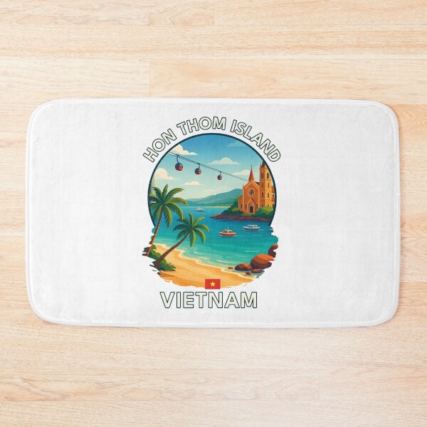 Item preview, Hon Thom Island Phu Quoc Vietnam - Iconic Asia Landmark Travel vacation destination souvenir art  designed and sold by inkNext.